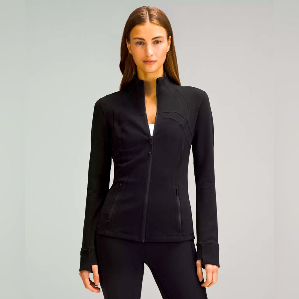 Lululemon Athletica Define Luon Black Zip Collared Jacket Size 12